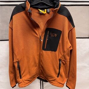 Mountain Hardwear Burnt Orange Jacket with Black Details
